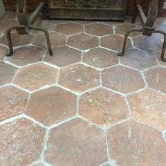 Antique hexagonal terracotta terracotta tile