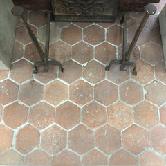 Antique hexagonal terracotta terracotta tile